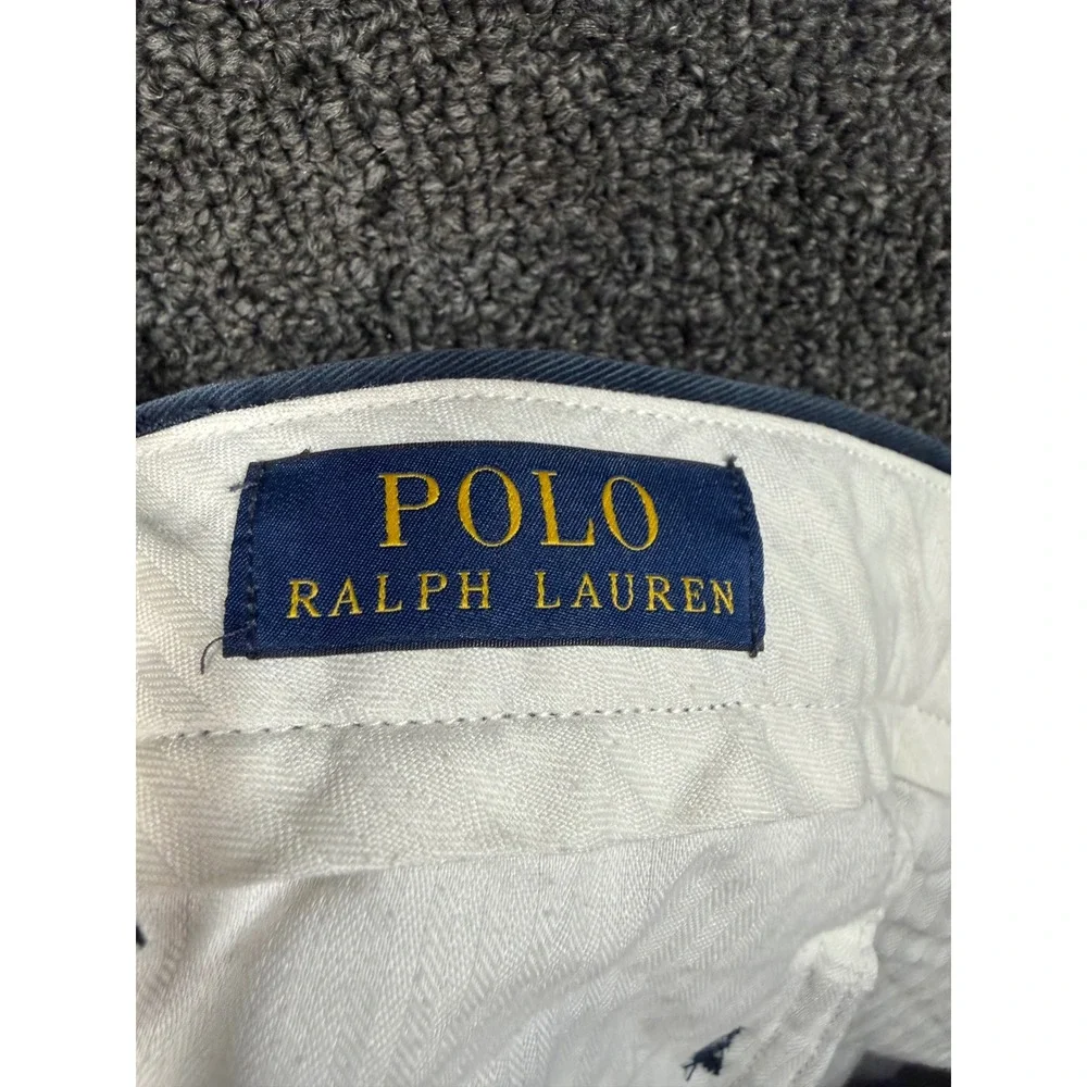 Polo Ralph Lauren Chino Pants Mens 34/32 Navy Blue Classic Fit Cotton Trousers